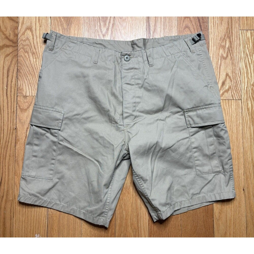 Rothco Tactical BDU Cargo Shorts Large Regular Waist 35-39" Adjustable Khaki